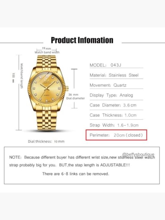 Classic Stainless Steel Crystals Quartz Wrist Watch, Adjustable Bracelet main image 6